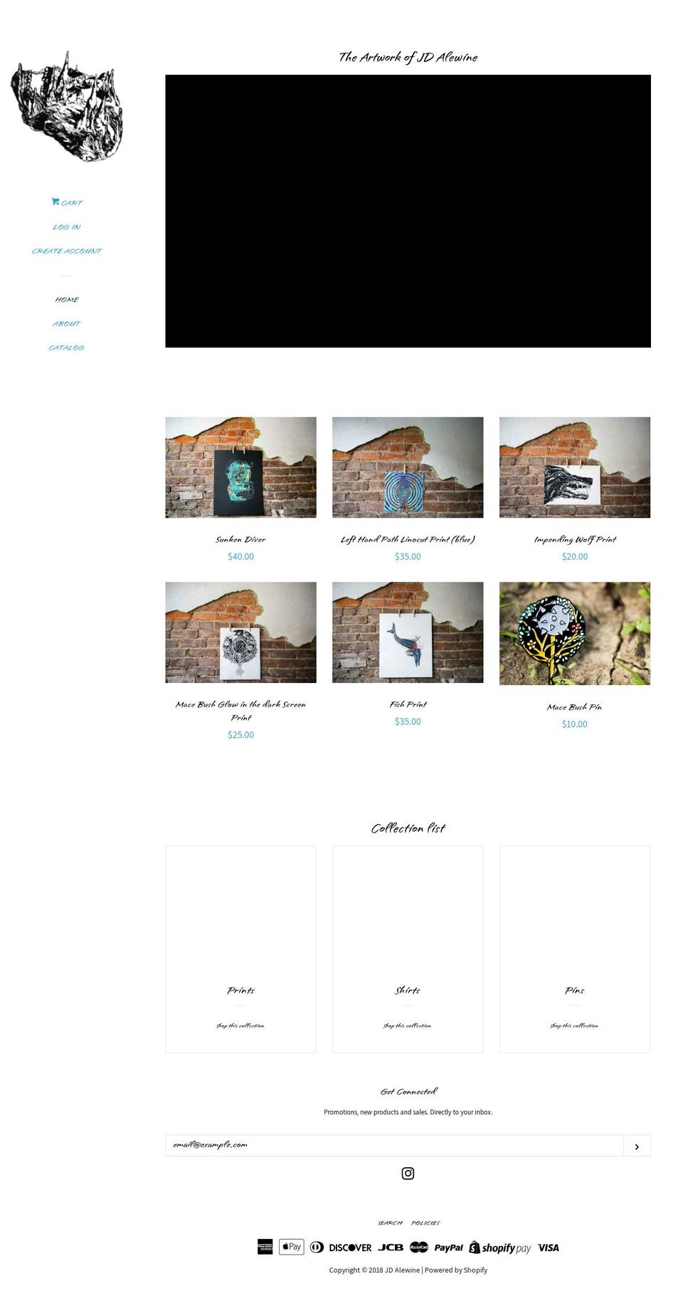 mysticboozeartprints.com — Shopify storefront screenshot