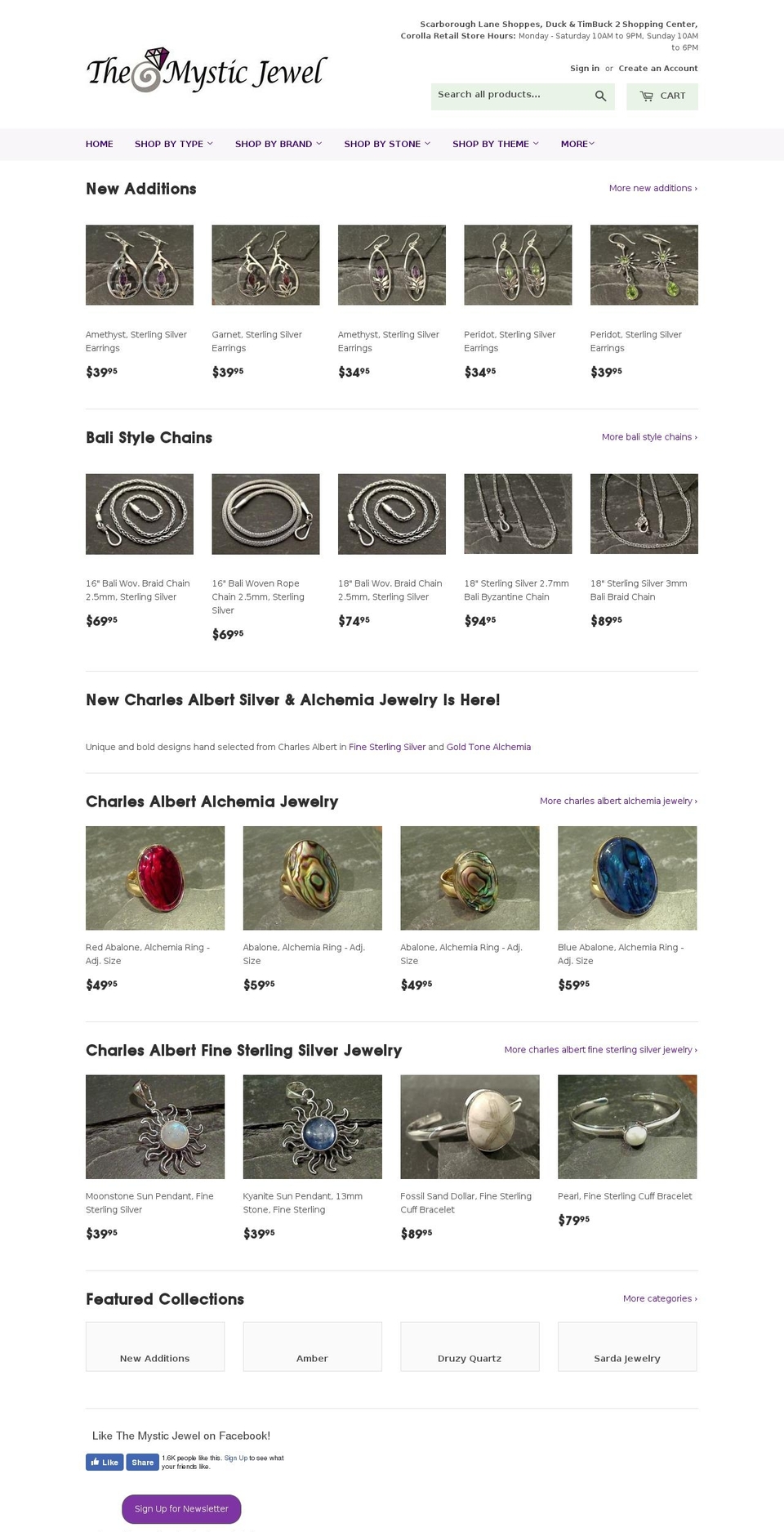 mysticjewel.com — Shopify storefront screenshot