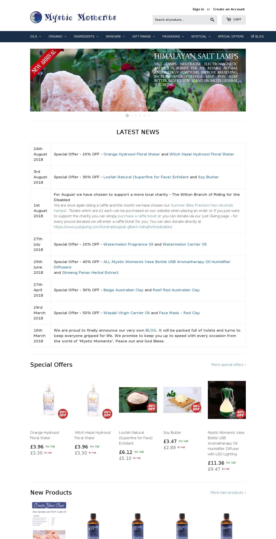 mysticmomentsuk.com shopify website screenshot