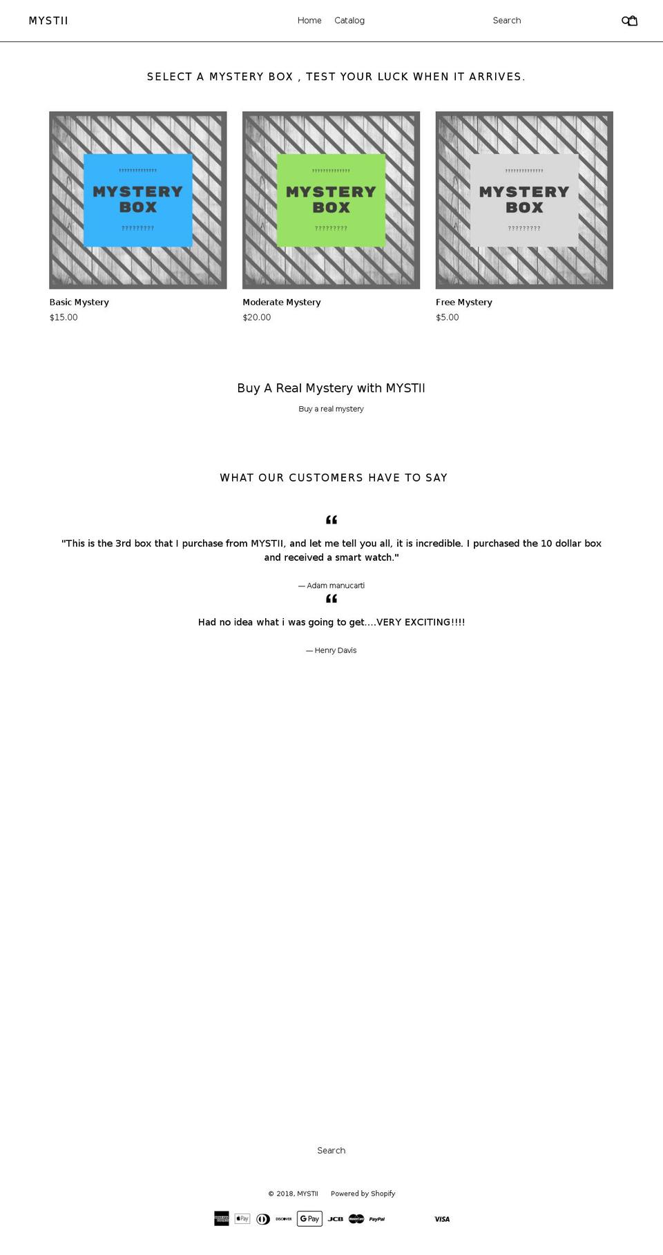 mystii.com — Shopify storefront screenshot