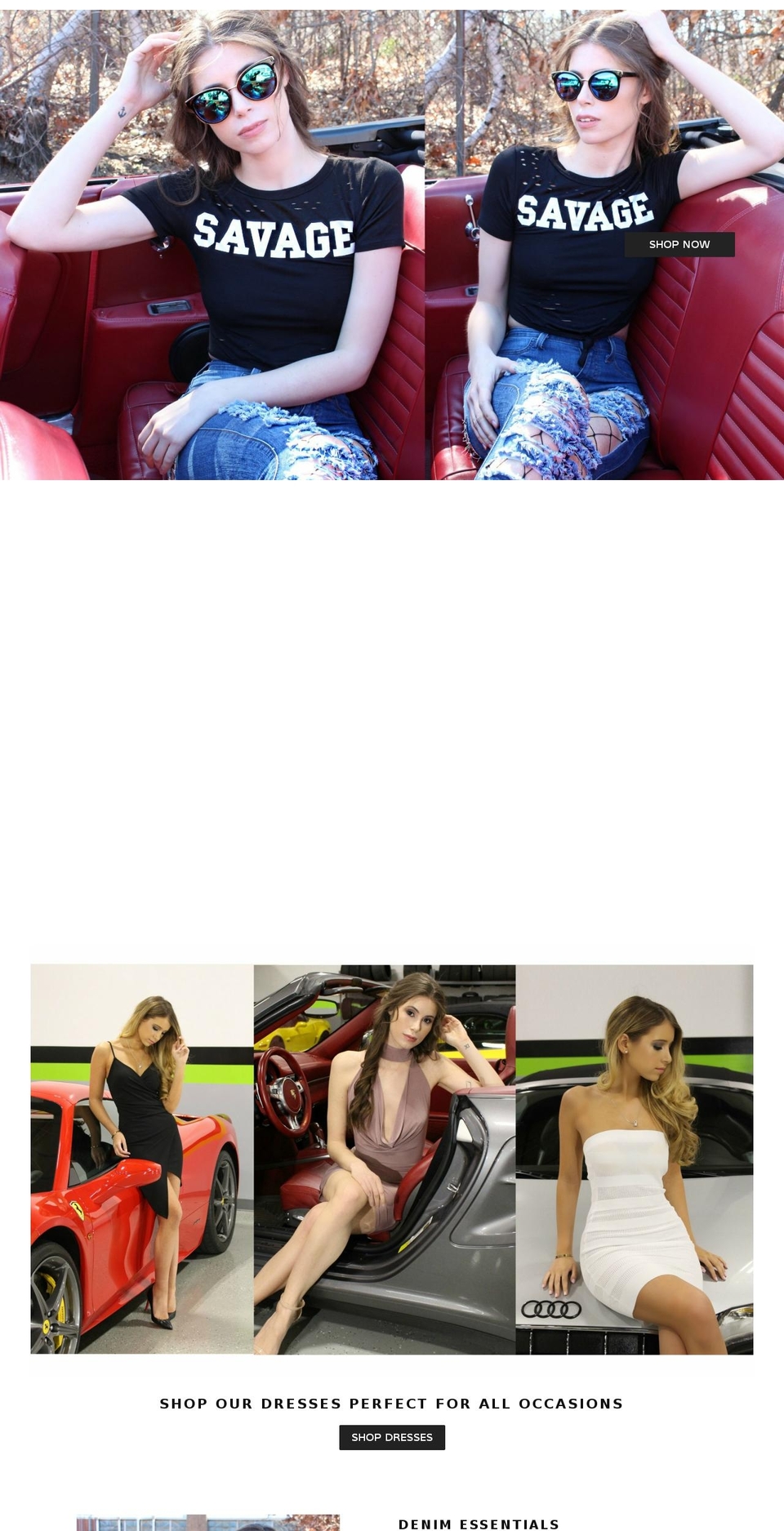 mystiqueboutiquenyc.com shopify website screenshot