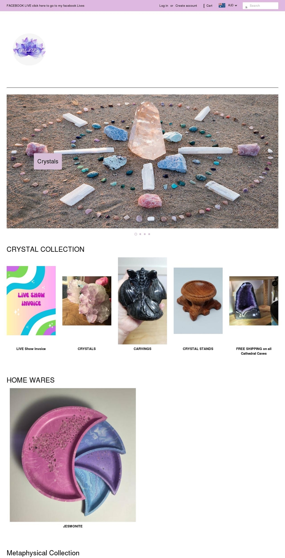 mystlily.com — Shopify storefront screenshot