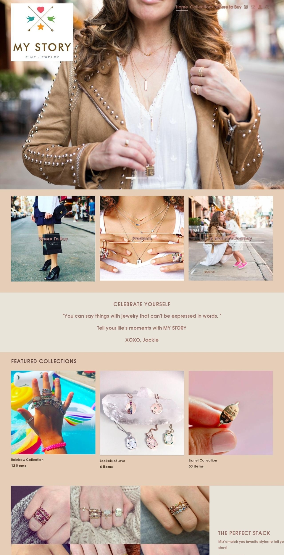 mystoryfinejewelry.com — Shopify storefront screenshot