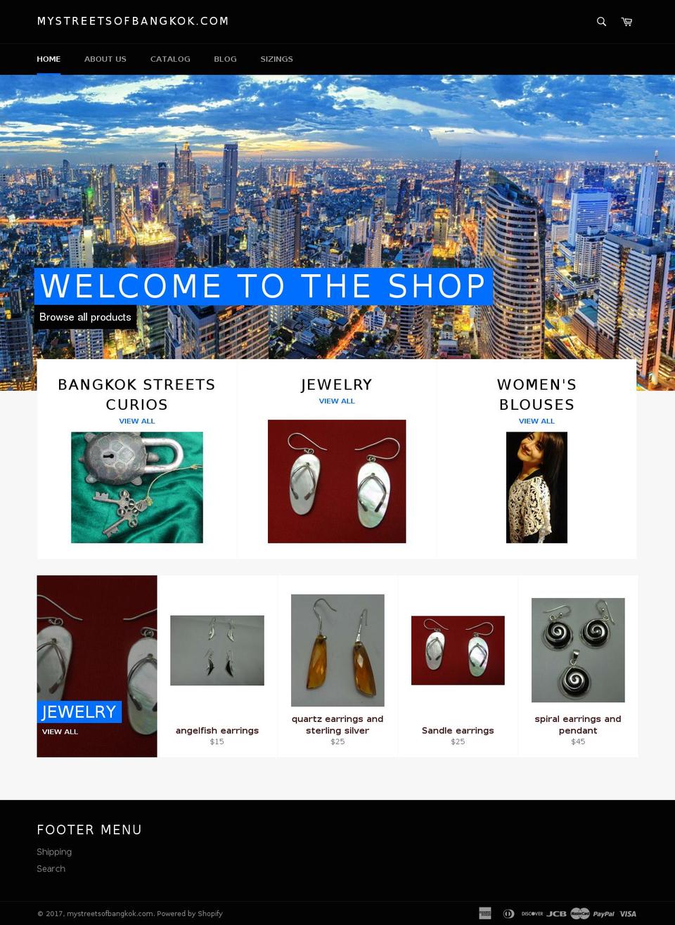 mystreetsofbangkok.com shopify website screenshot