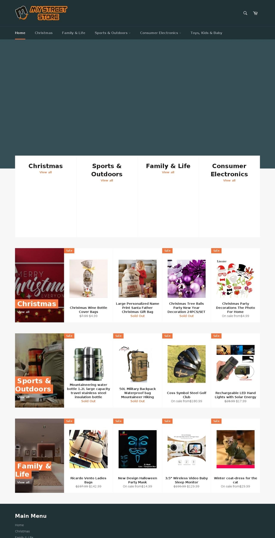 mystreetstore.com — Shopify storefront screenshot