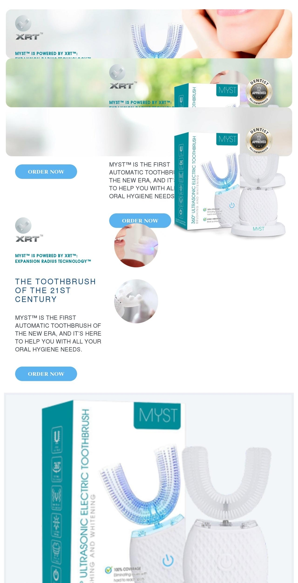 mysttoothbrushreview.net shopify website screenshot