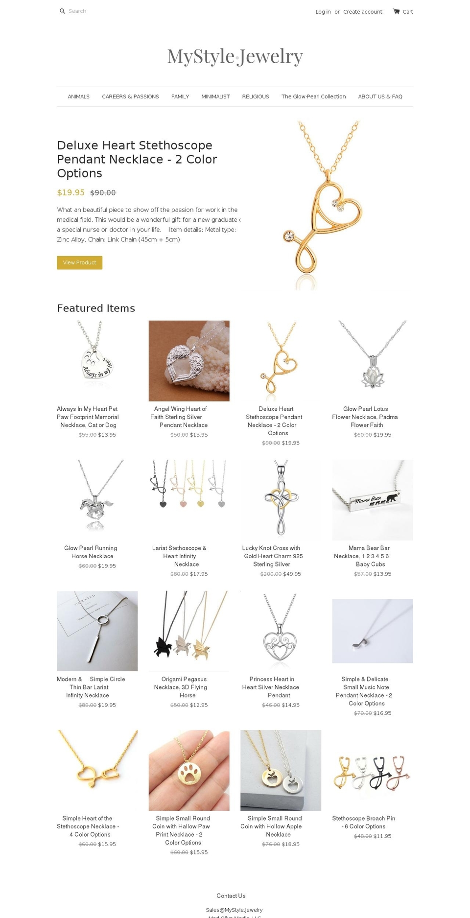 mystyle.jewelry shopify website screenshot