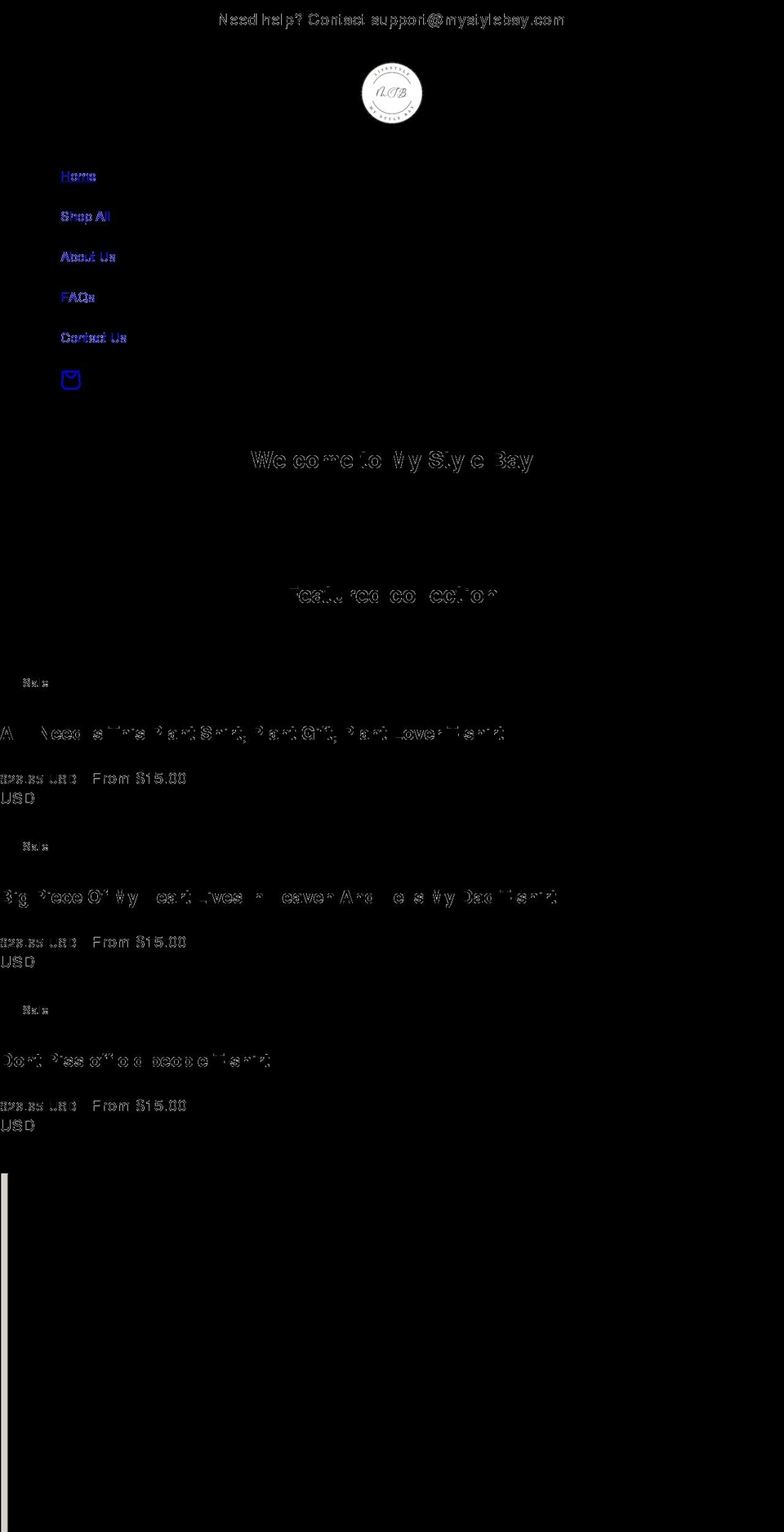 mystylebay.com shopify website screenshot