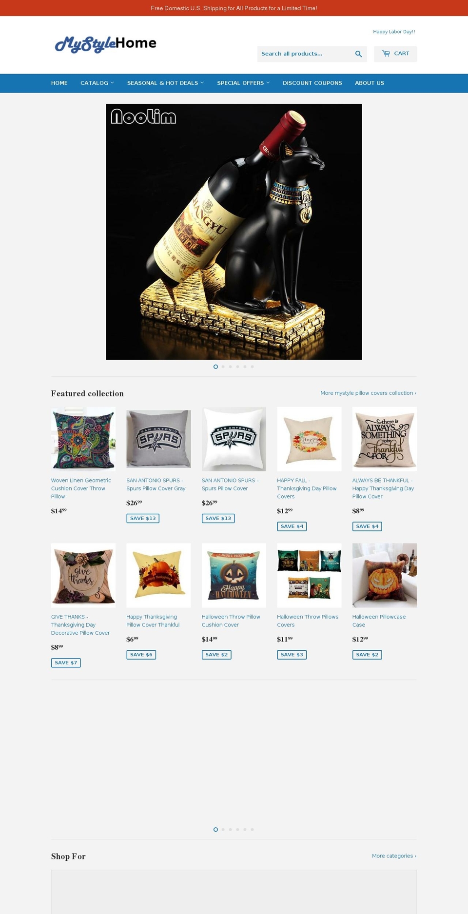 mystylehomedecor.com — Shopify storefront screenshot