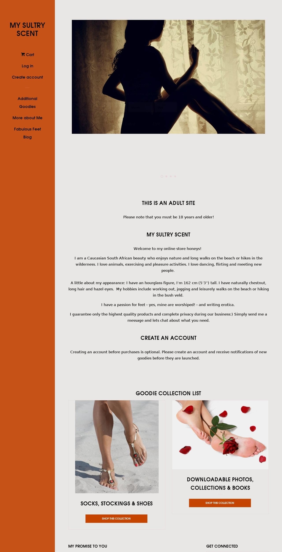 mysultryscent.com — Shopify storefront screenshot