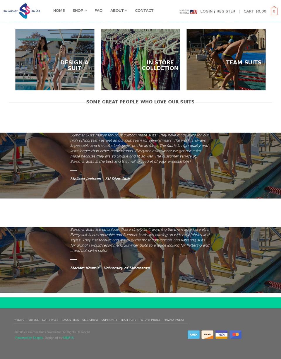 mysummersuit.com shopify website screenshot