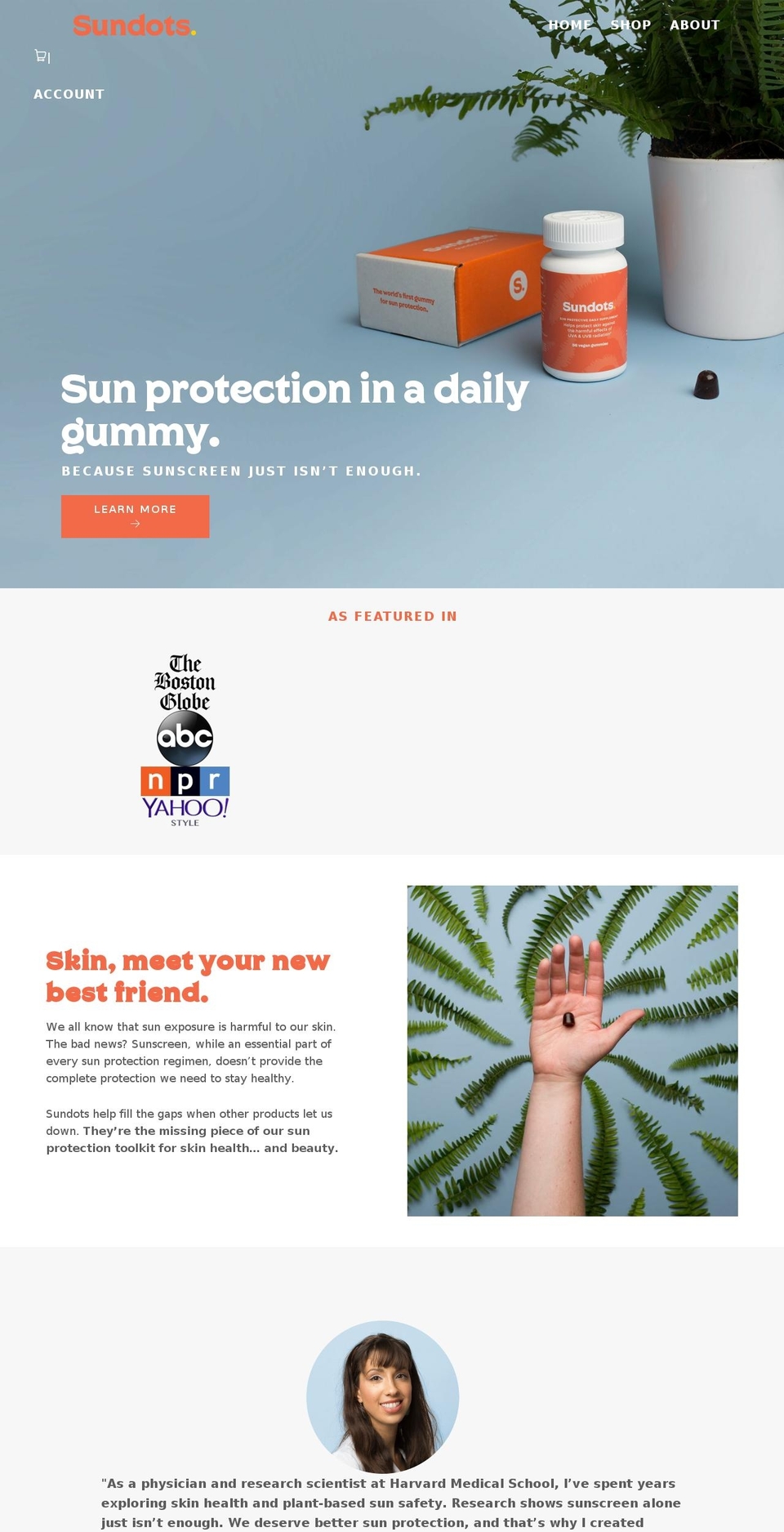 Phase 3.6 - Includes Split Test 1 Shopify theme site example mysundrops.com