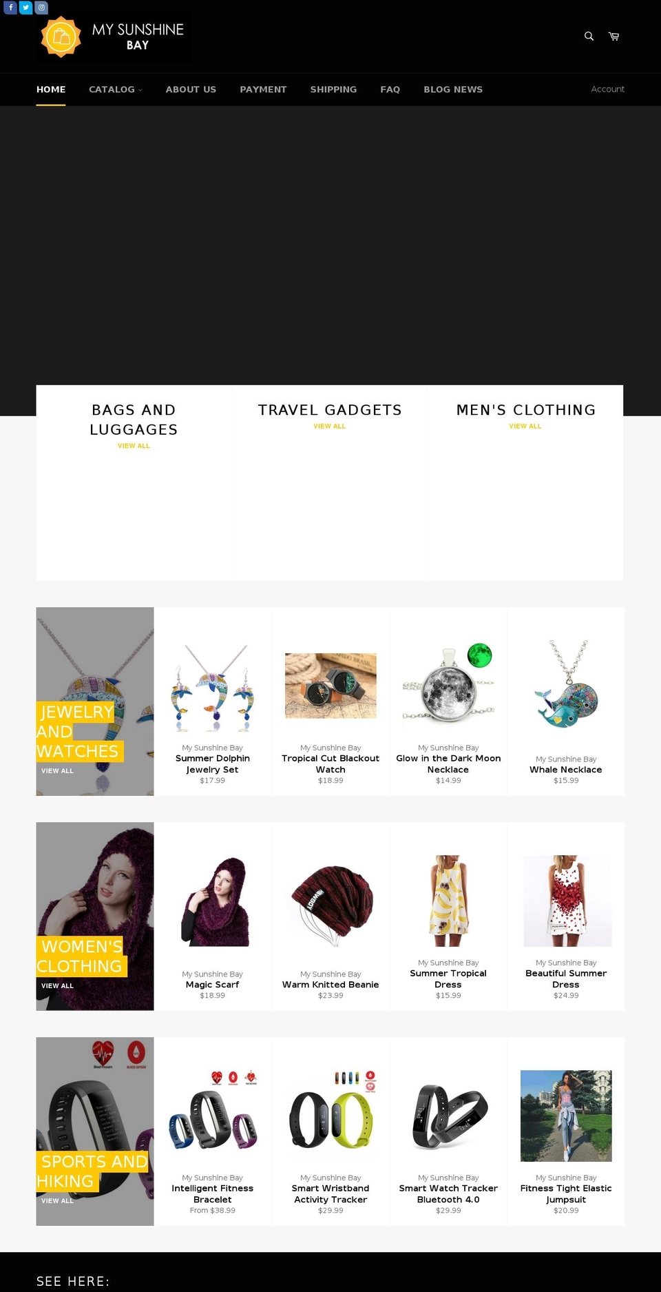 Copy of venture Shopify theme site example mysunshinebay.com