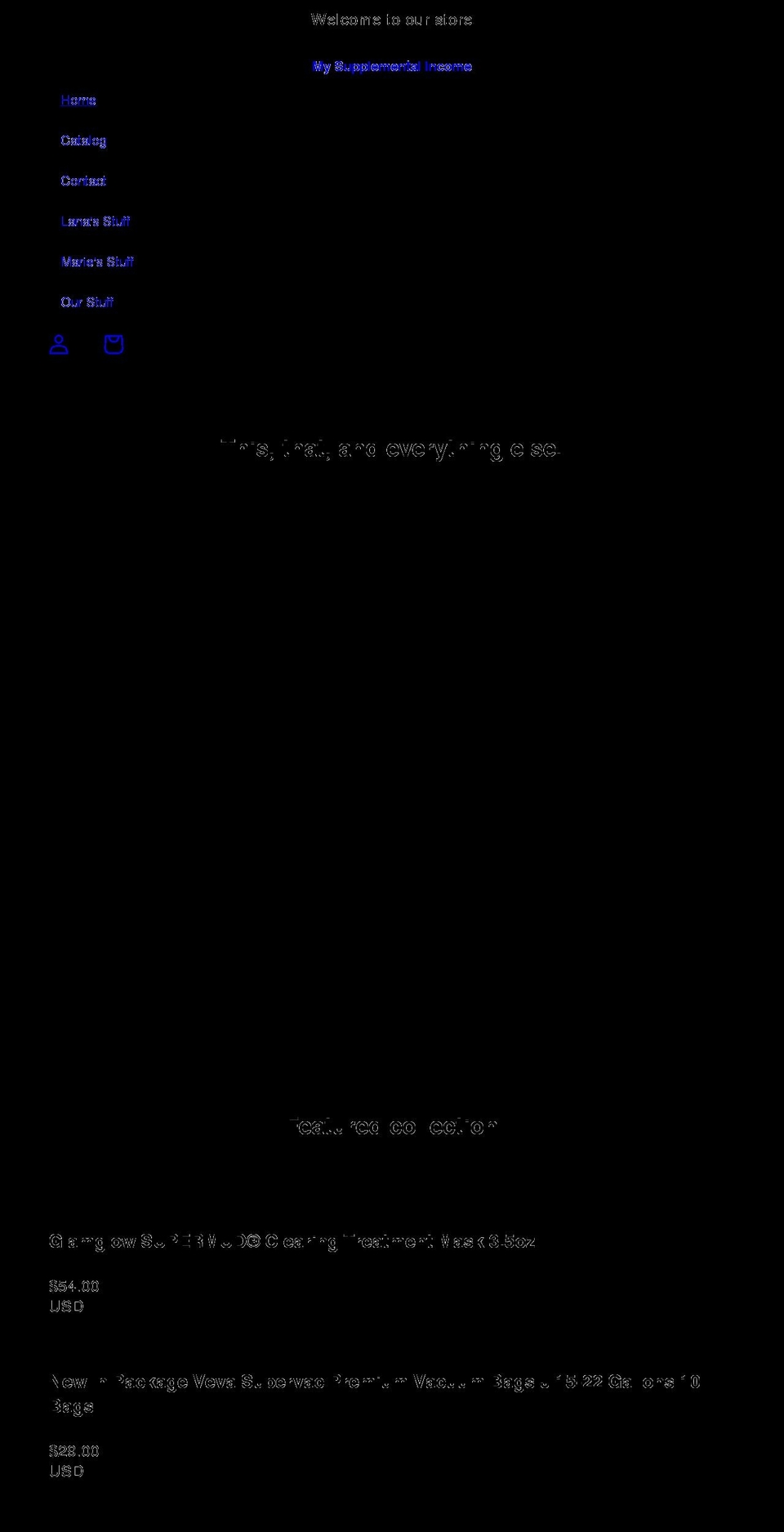 mysupplementalincome.com shopify website screenshot