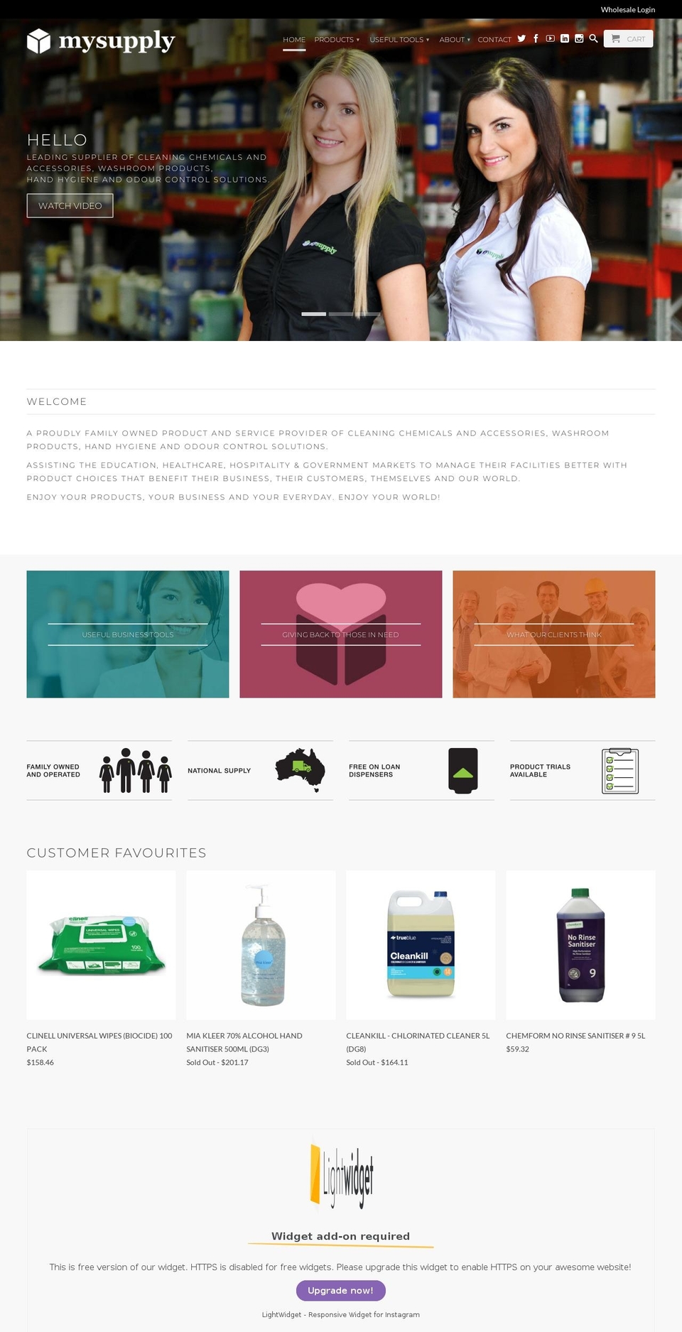 mysupply.myshopify.com shopify website screenshot