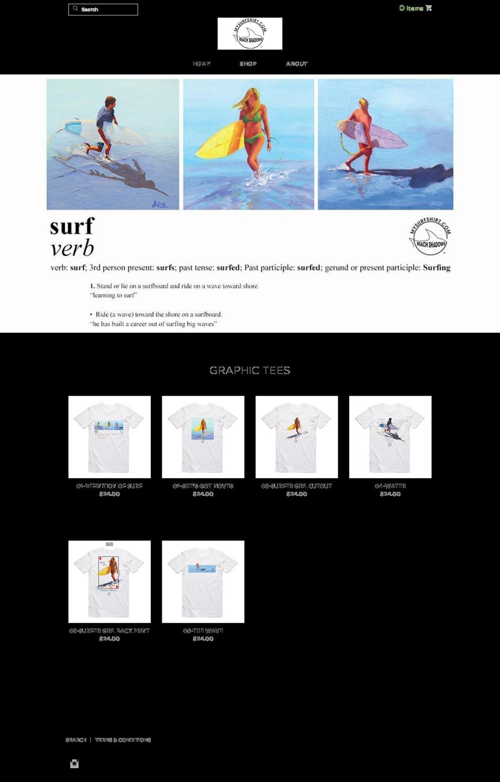 mysurfshirt.com — Shopify storefront screenshot