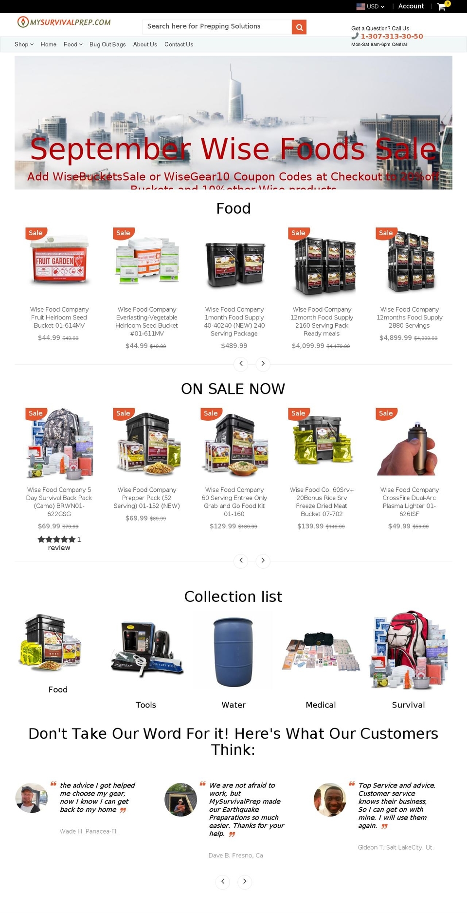 mysurvivalprep.com — Shopify storefront screenshot