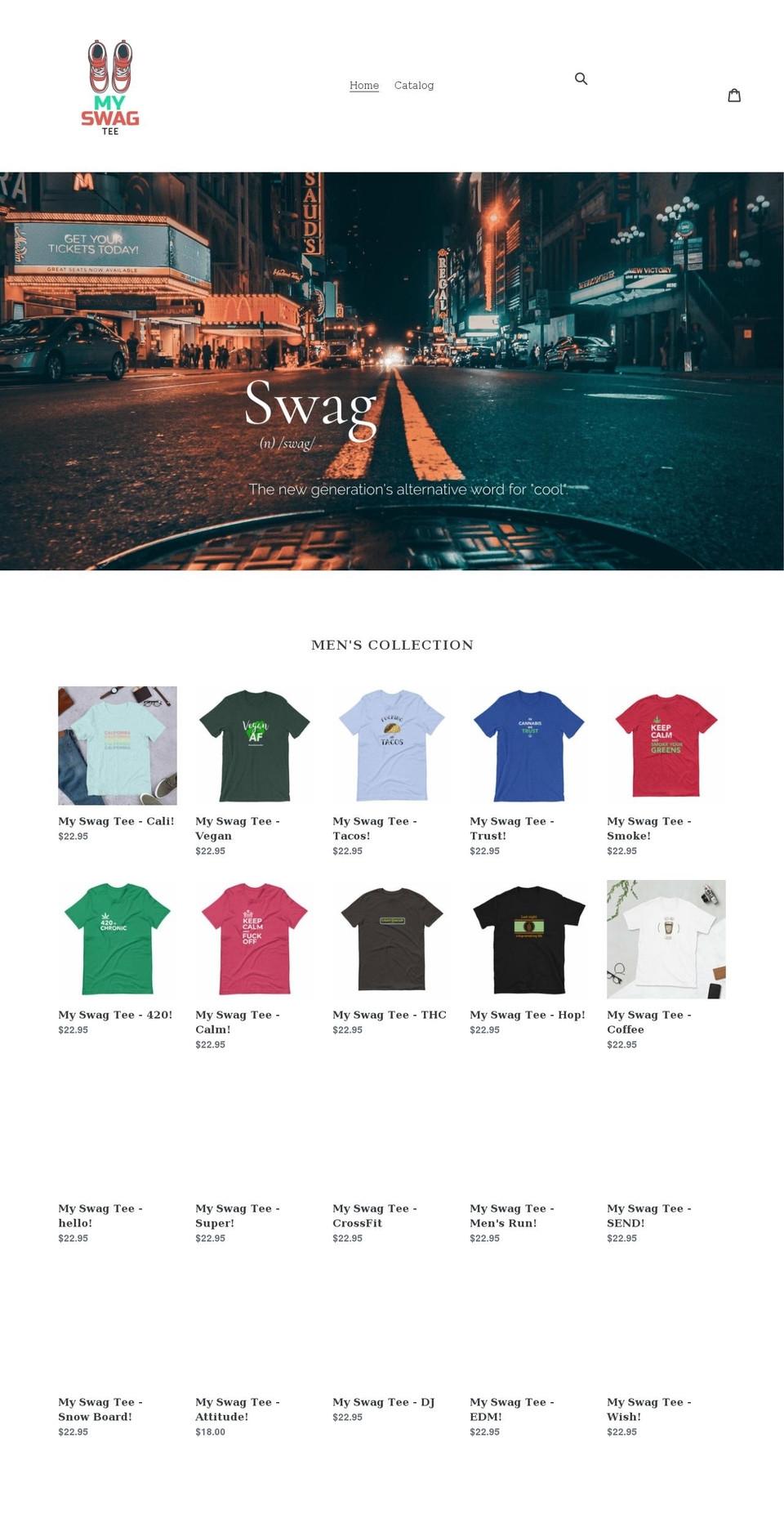 myswagtee.com shopify website screenshot