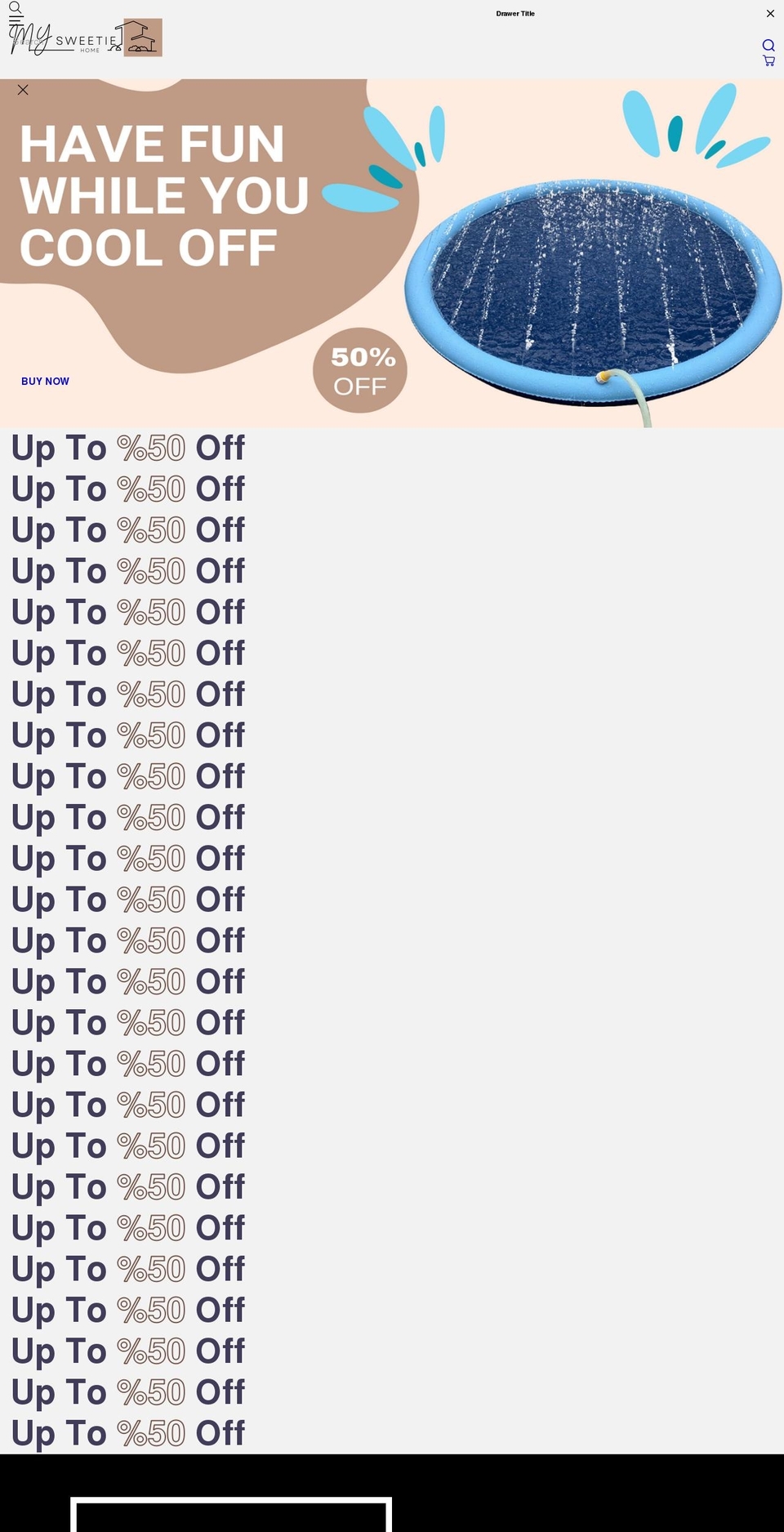 mysweetiehome.com shopify website screenshot