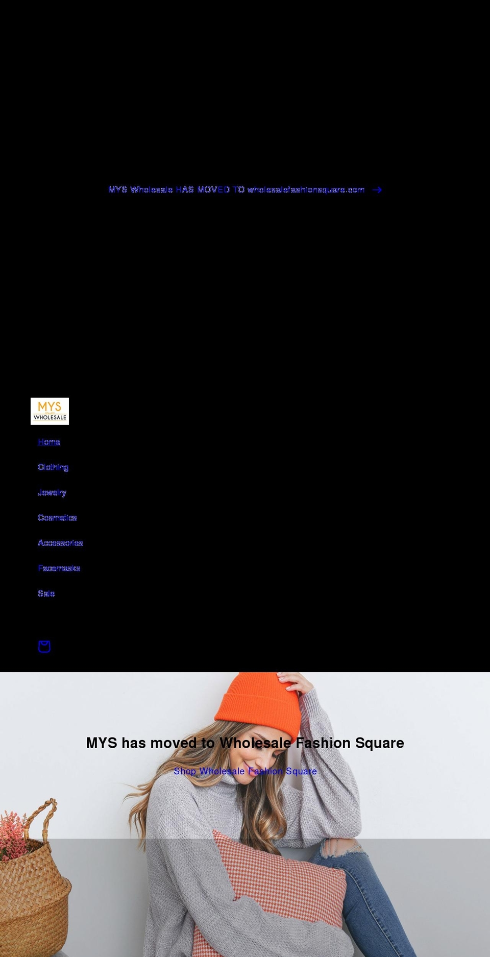 myswholesale.com shopify website screenshot