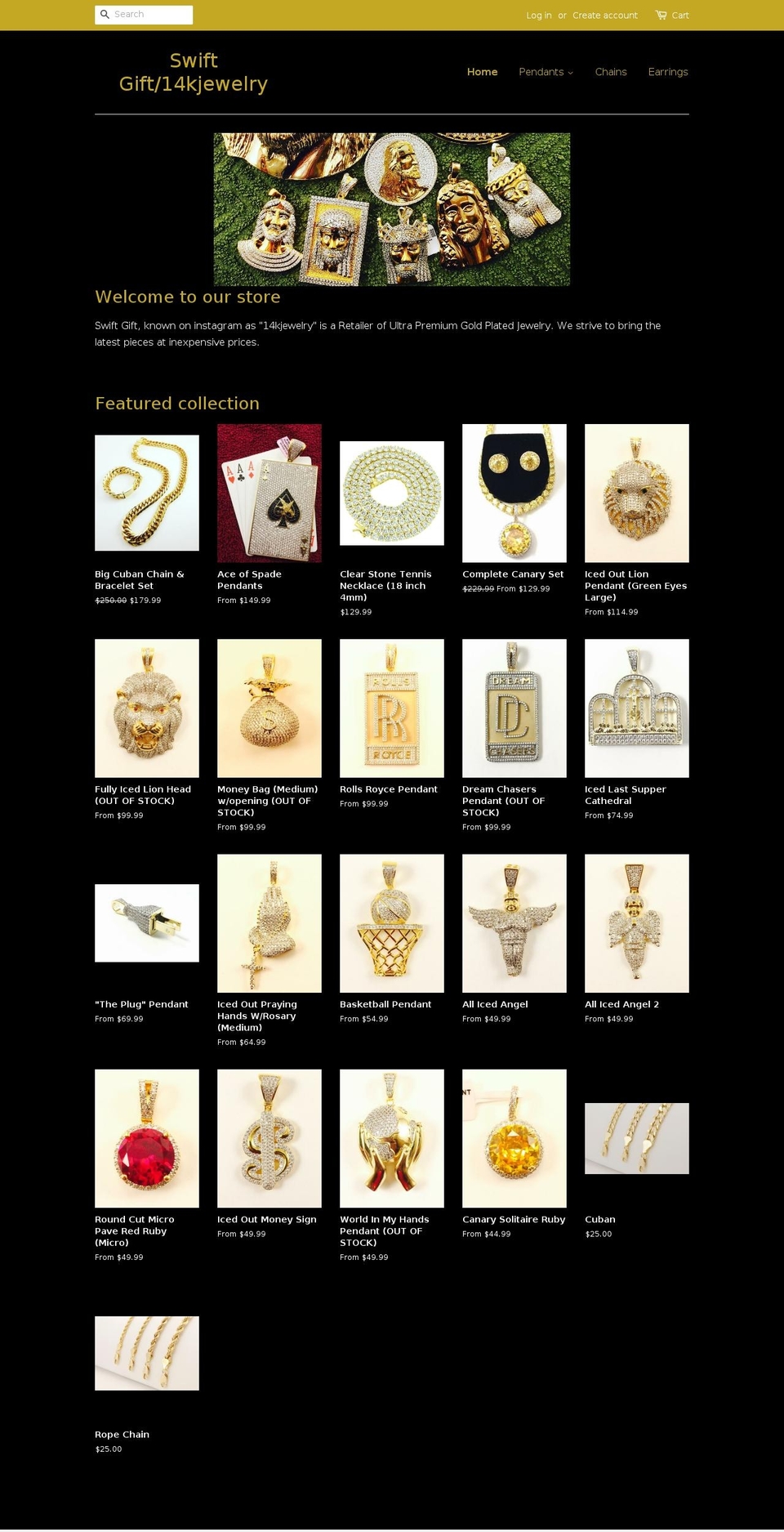 myswiftgift.com shopify website screenshot