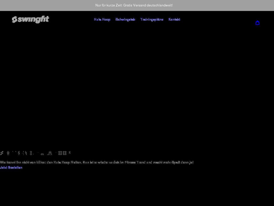 myswingfit.com shopify website screenshot