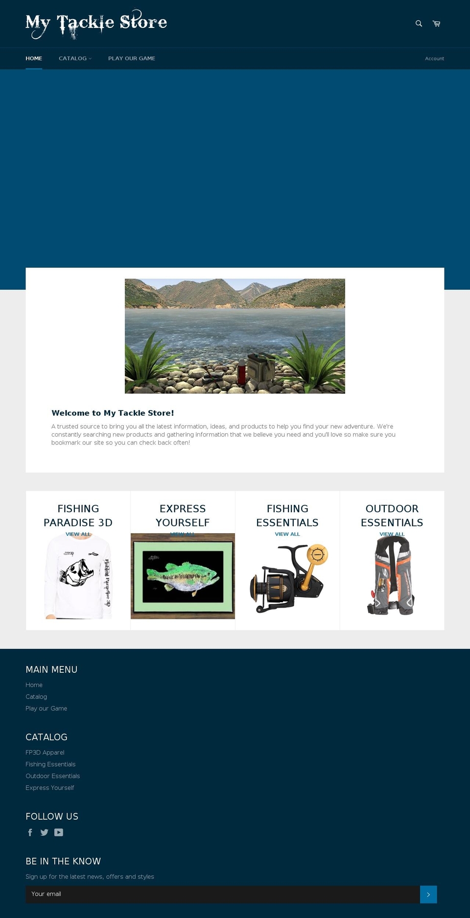 mytacklestore.com shopify website screenshot