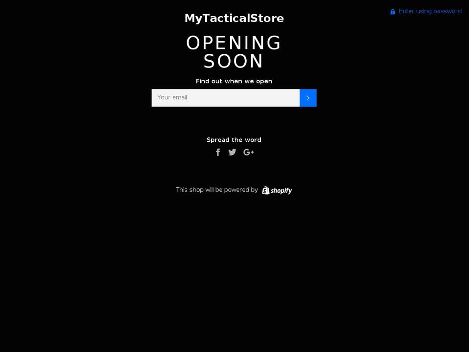 mytacticalstore.com shopify website screenshot