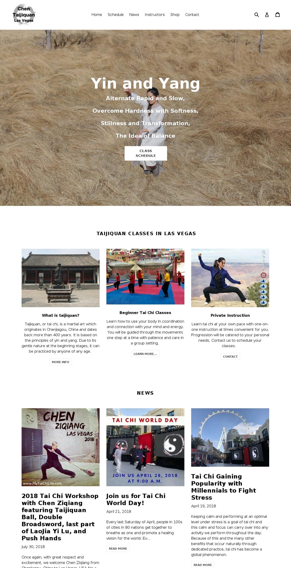 mytaichilife.com — Shopify storefront screenshot