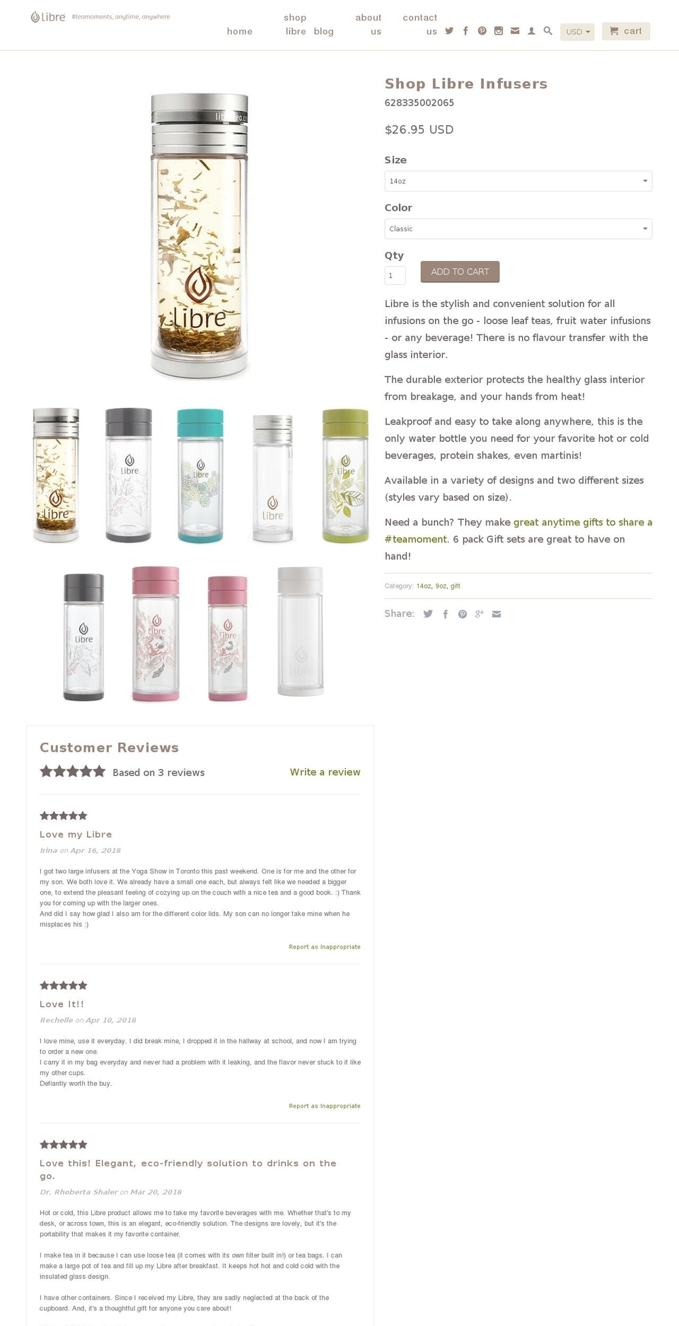 mytea2go.com — Shopify storefront screenshot