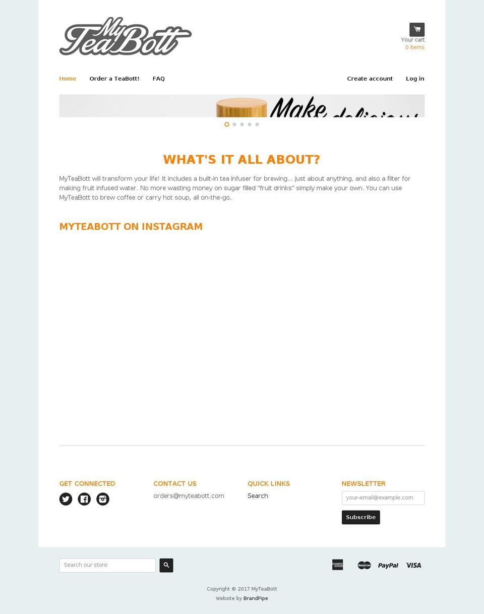 myteabott.com shopify website screenshot