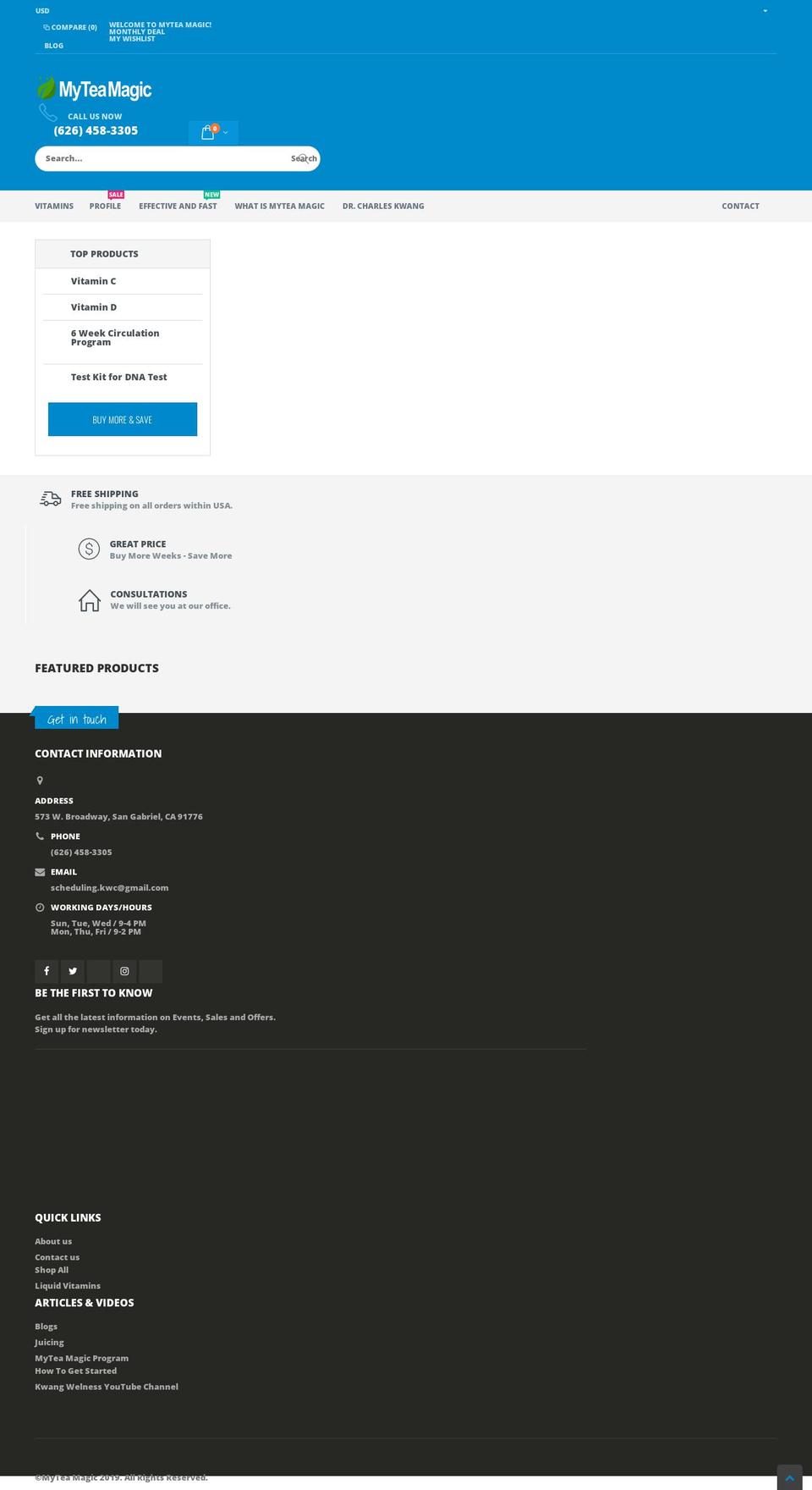 myteamagic.com shopify website screenshot