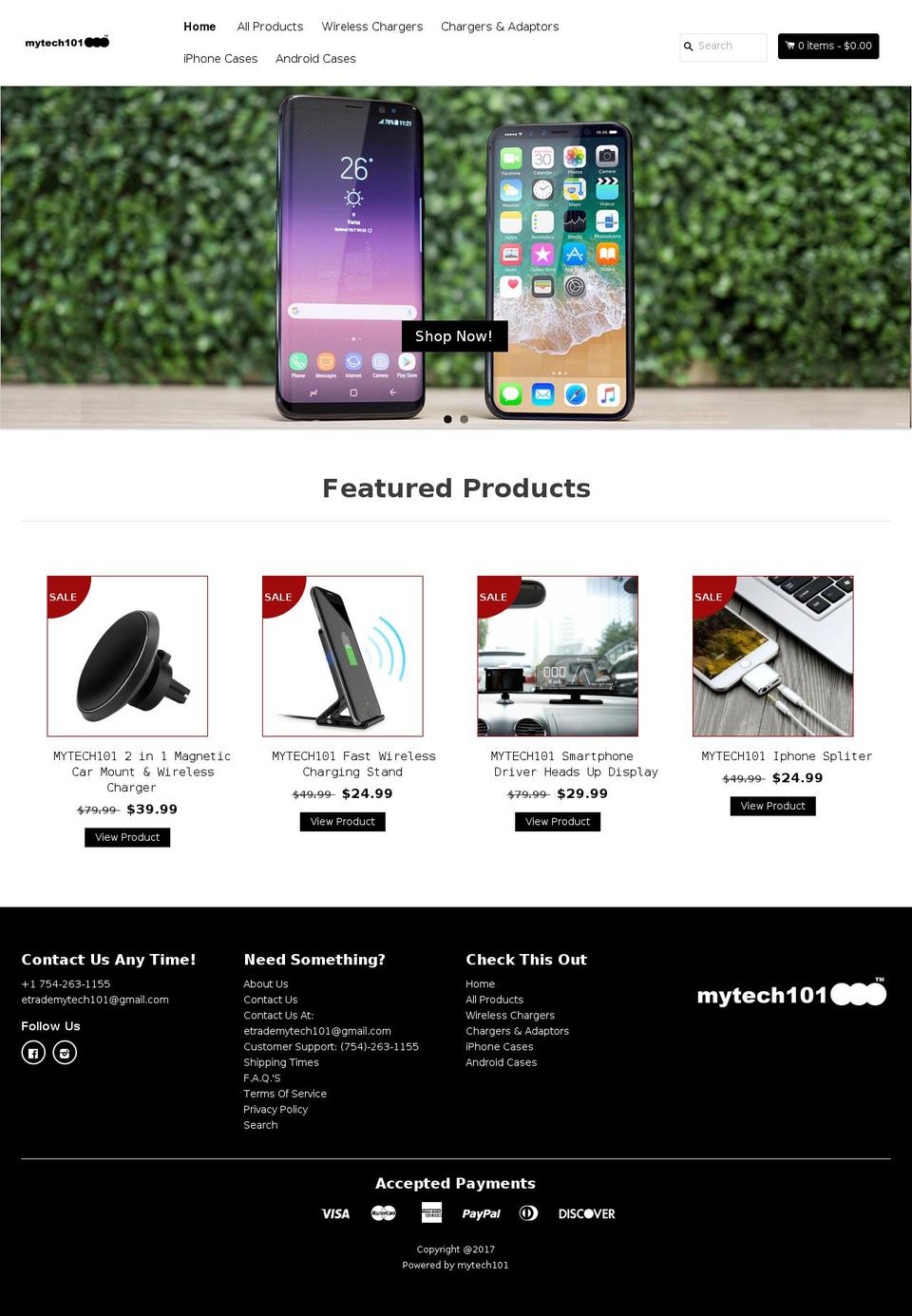 mytech101.com shopify website screenshot