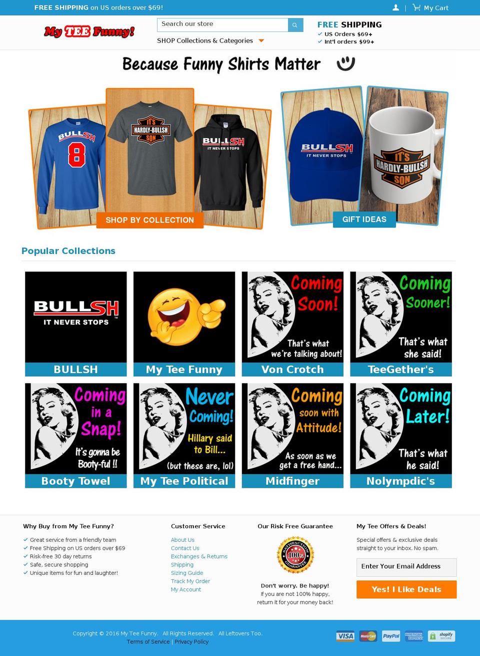 myteefunny.com — Shopify storefront screenshot