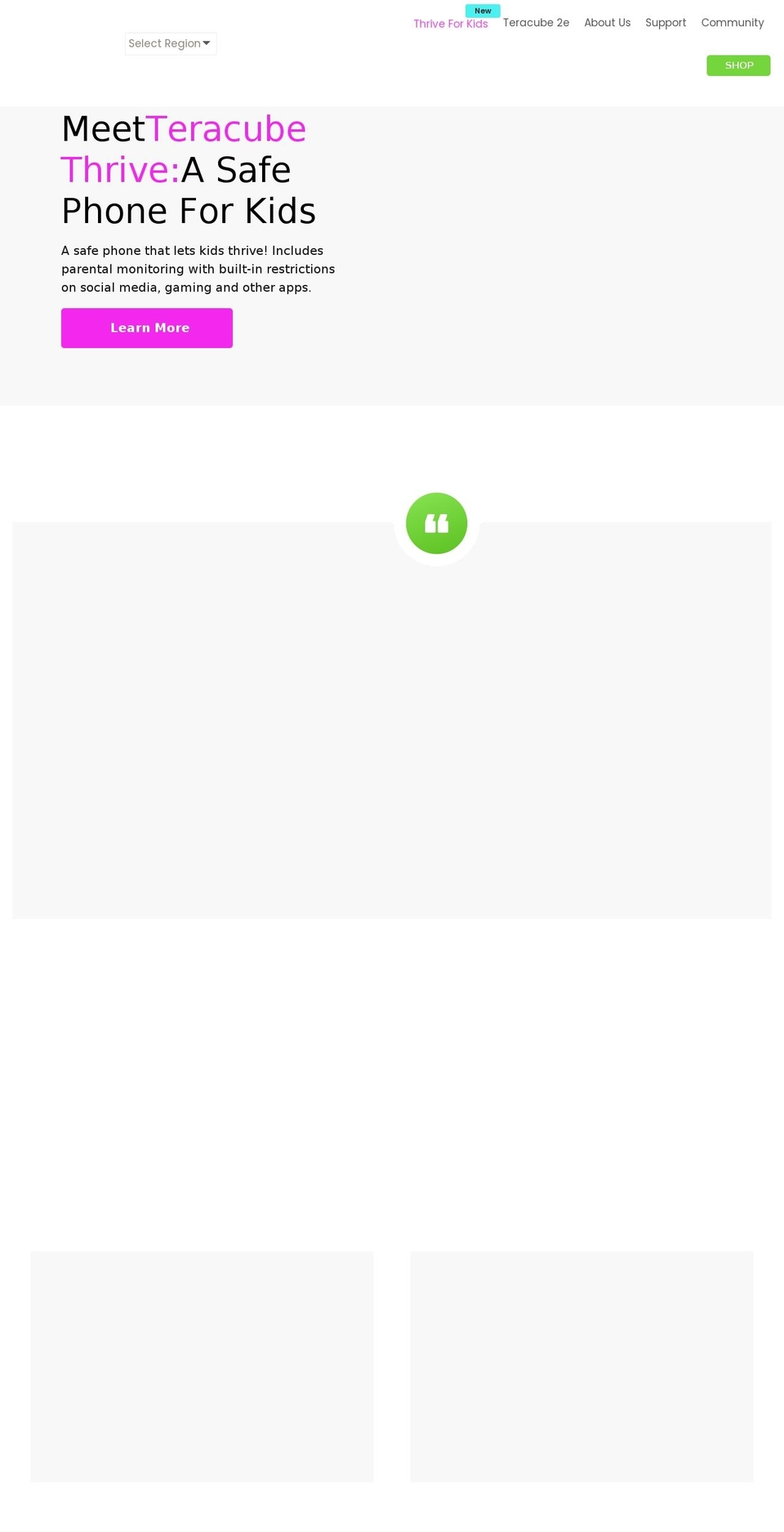 myteracube.com shopify website screenshot