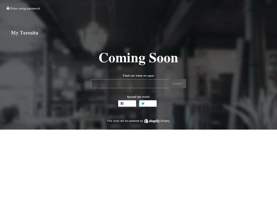 myteresita.com — Shopify storefront screenshot