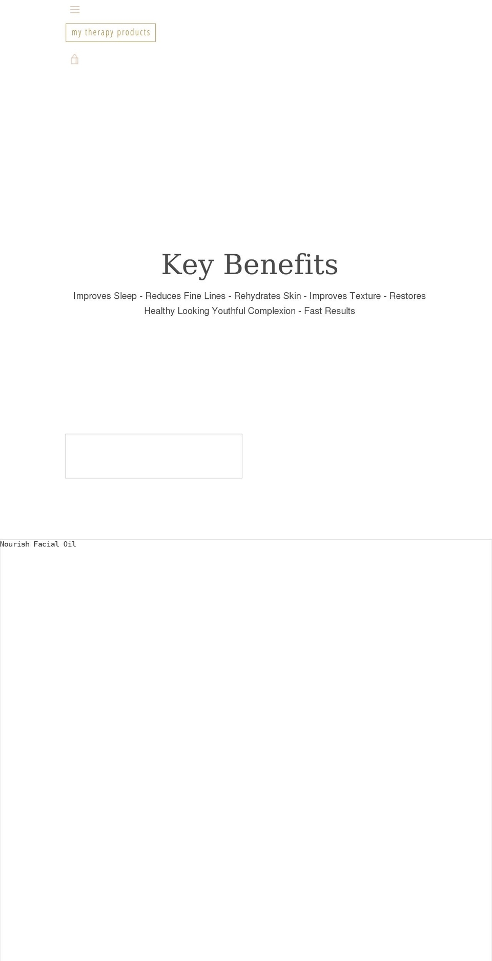 mytherapyproducts.com shopify website screenshot