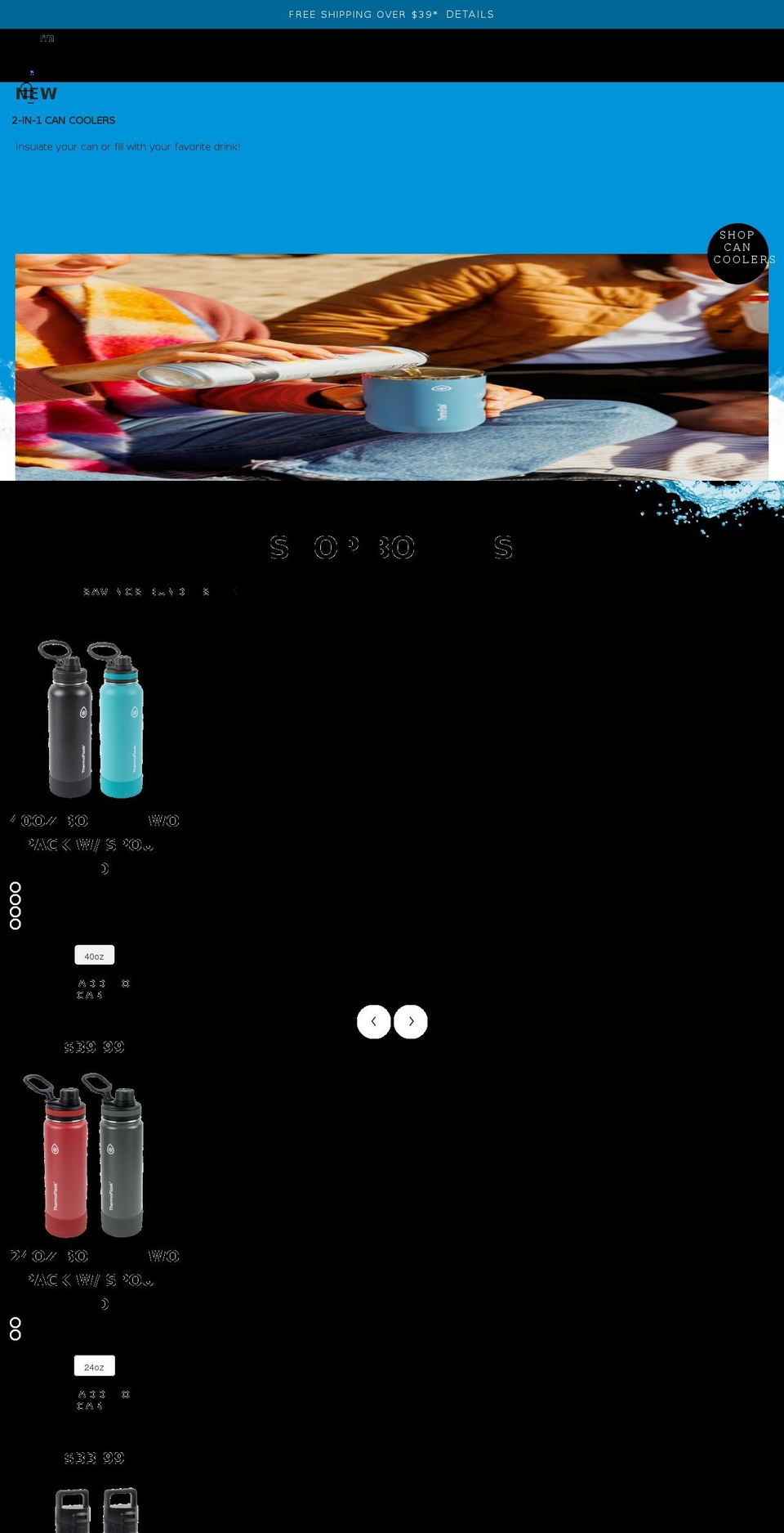 mythermoflask.com shopify website screenshot