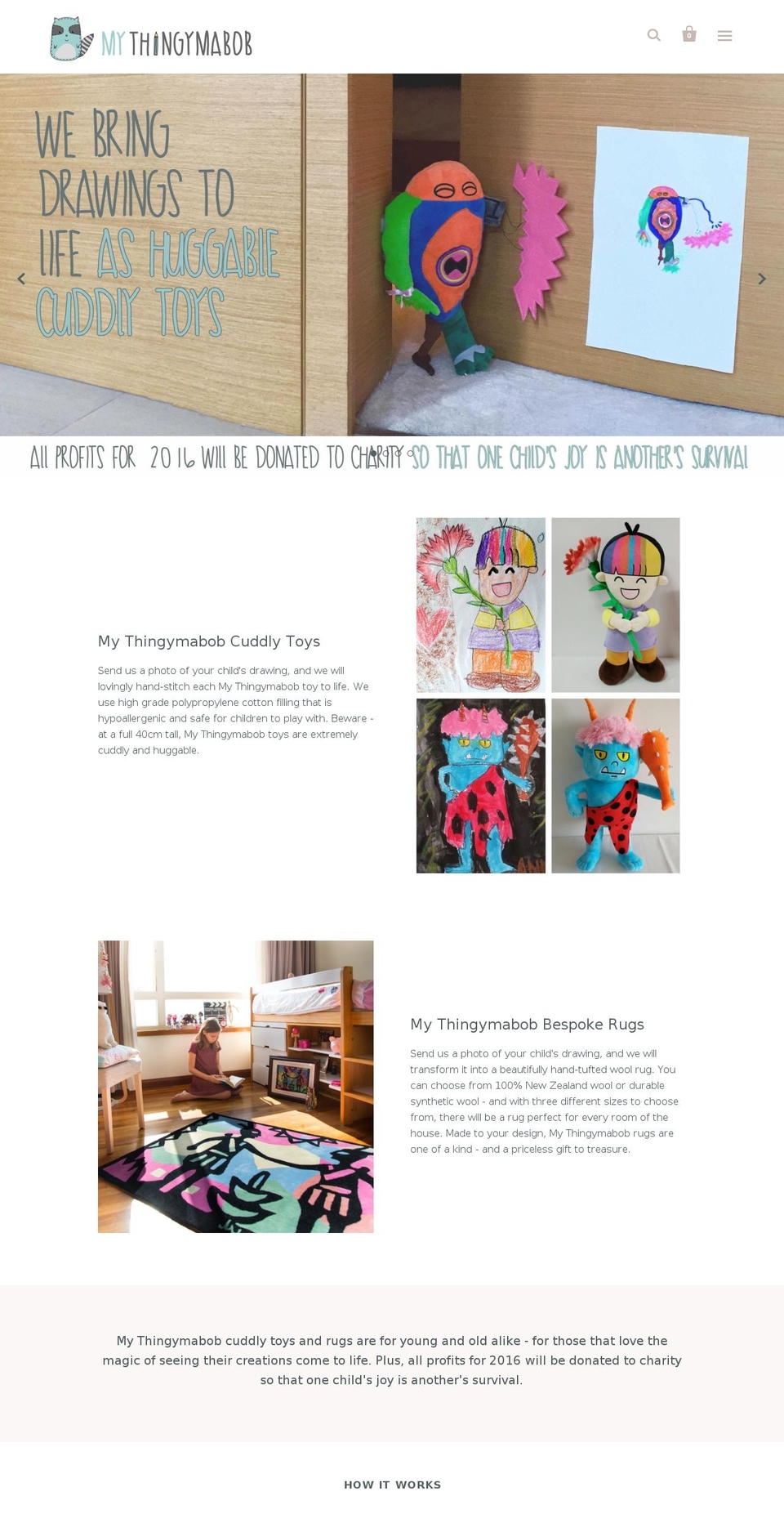 mythingamibob.com shopify website screenshot