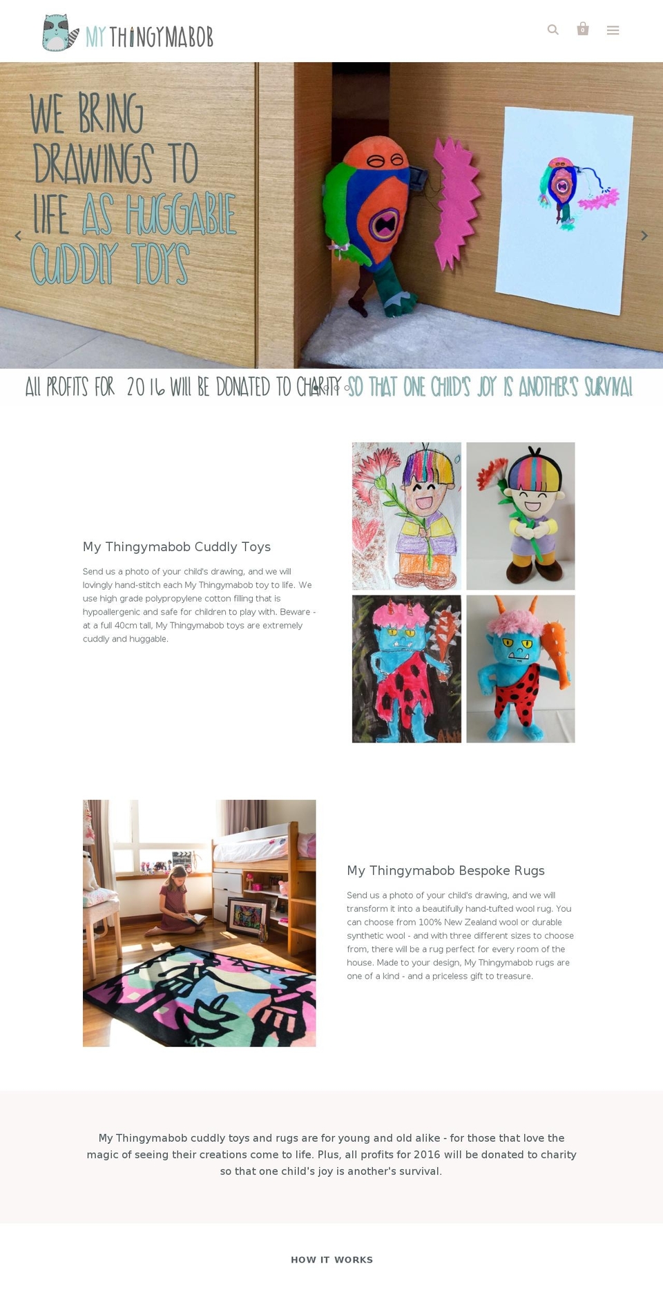 mythingymabob.com shopify website screenshot