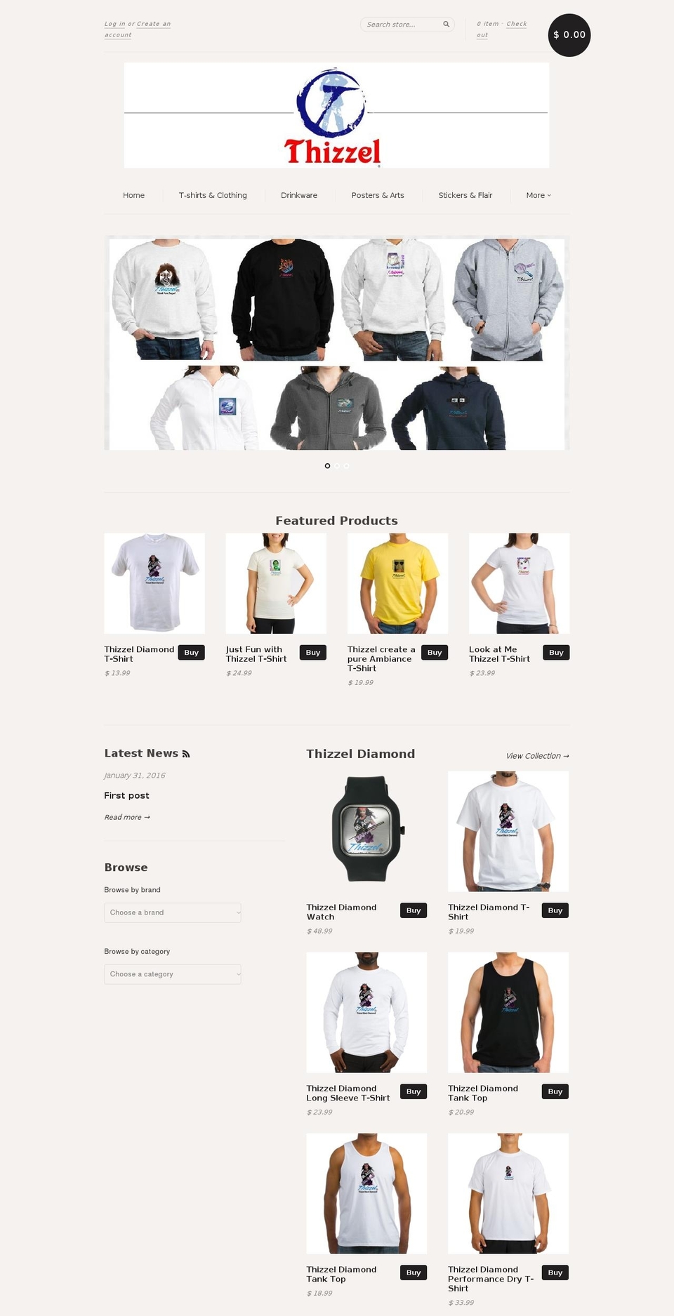 mythizzel.com shopify website screenshot