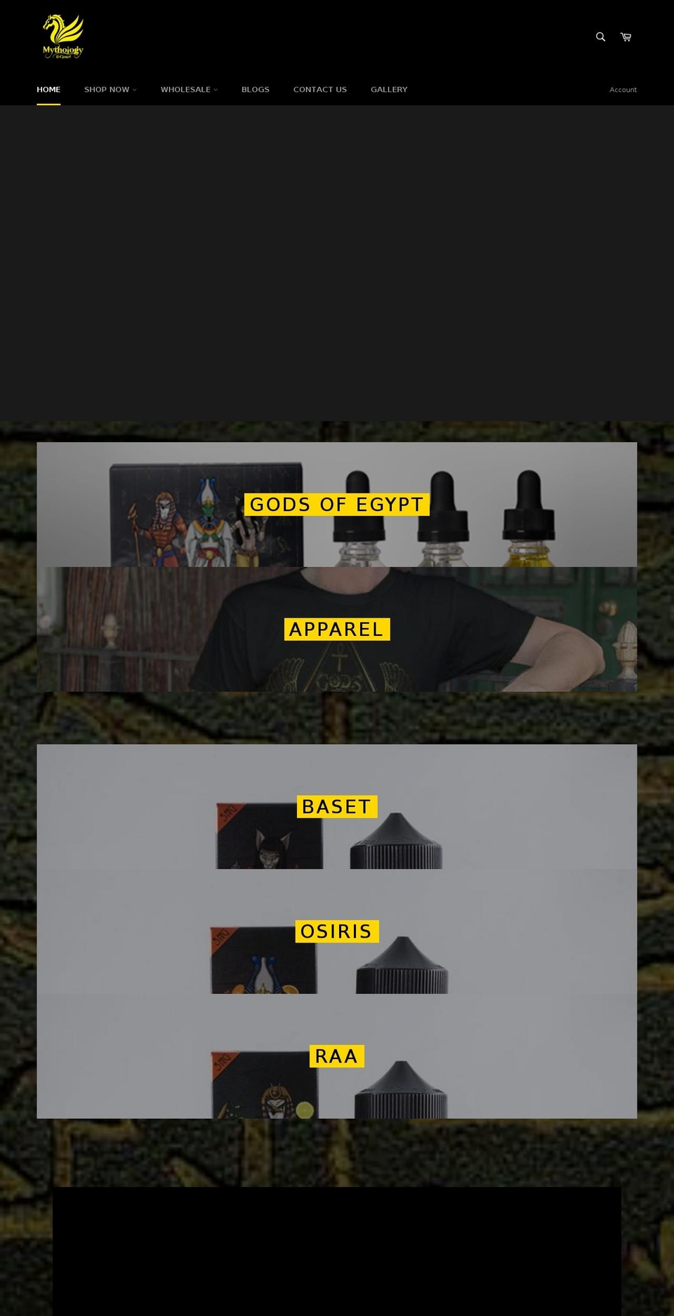 mythologyeclouds.com — Shopify storefront screenshot
