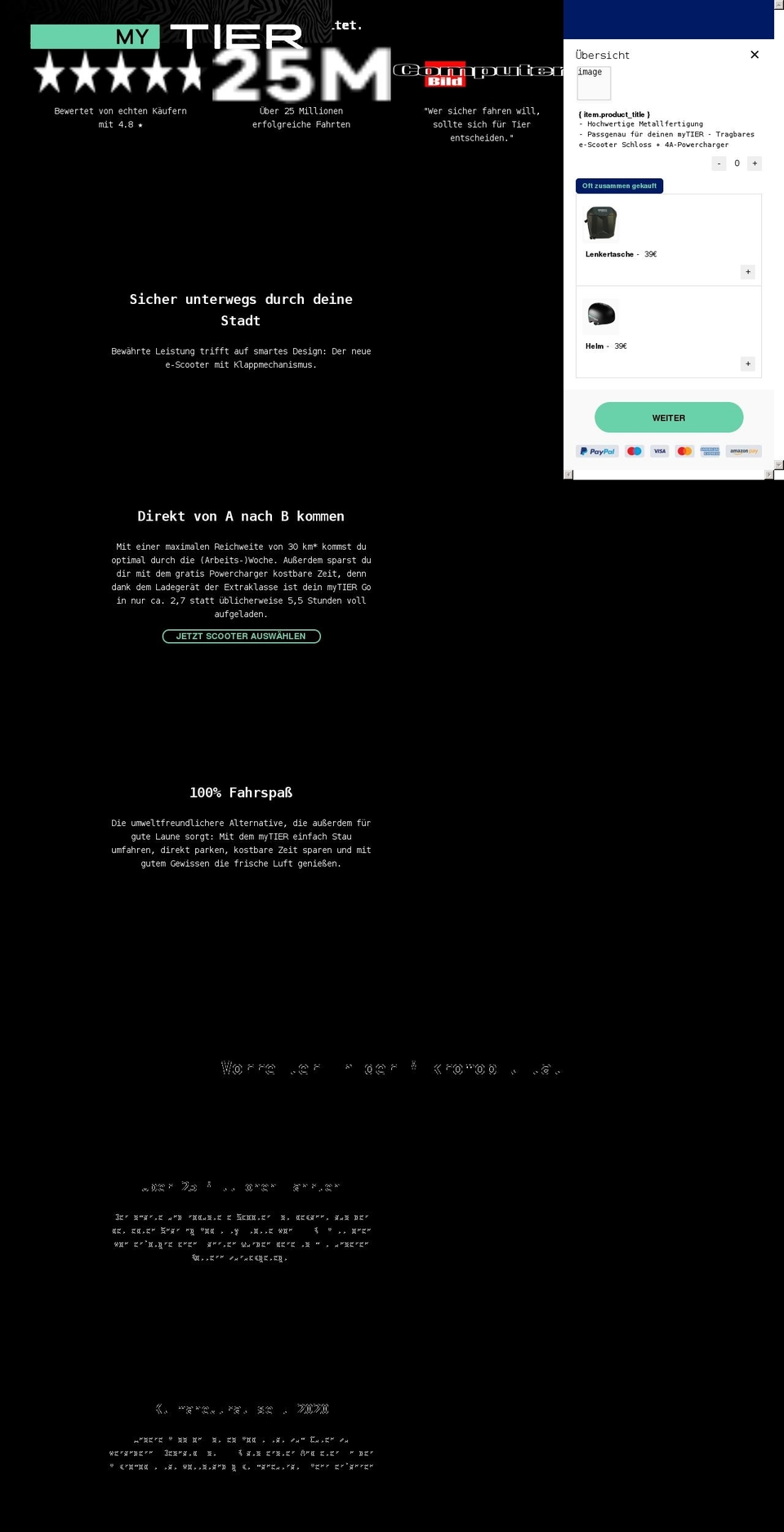 mytier.app shopify website screenshot