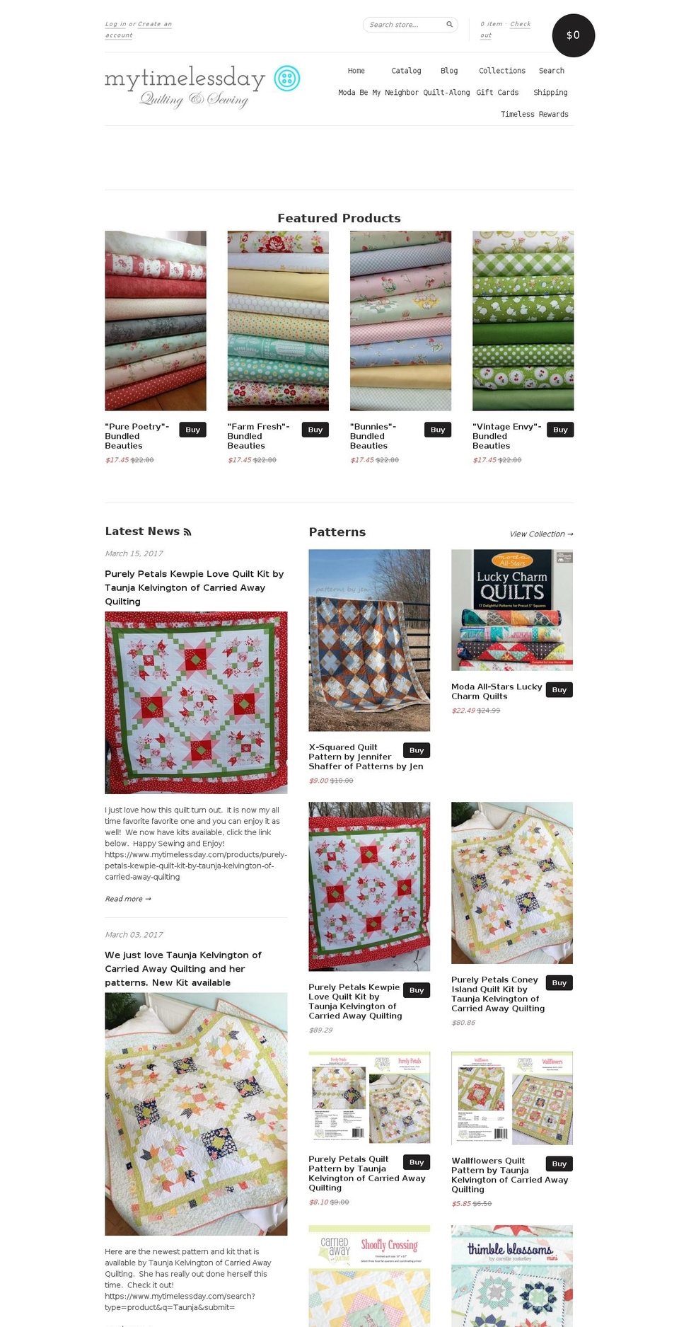 mytimelessday.com shopify website screenshot