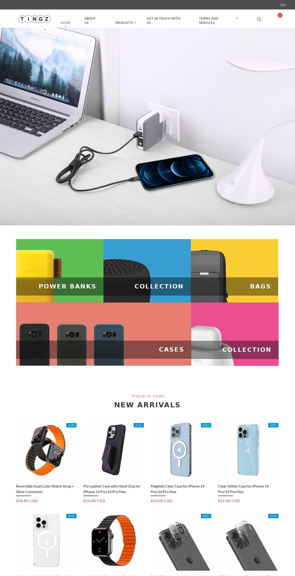 mytingz.ca shopify website screenshot
