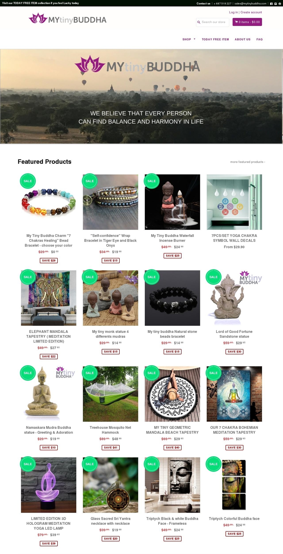 shopify-booster-theme Shopify theme site example mytinybuddha.com