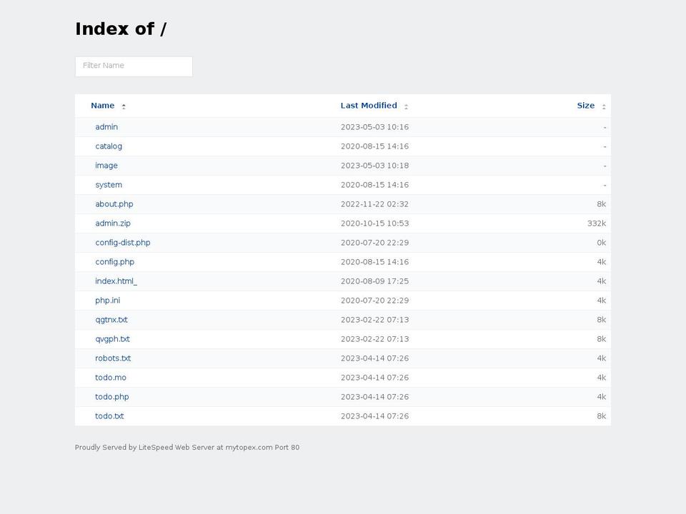 mytopex.com — Shopify storefront screenshot
