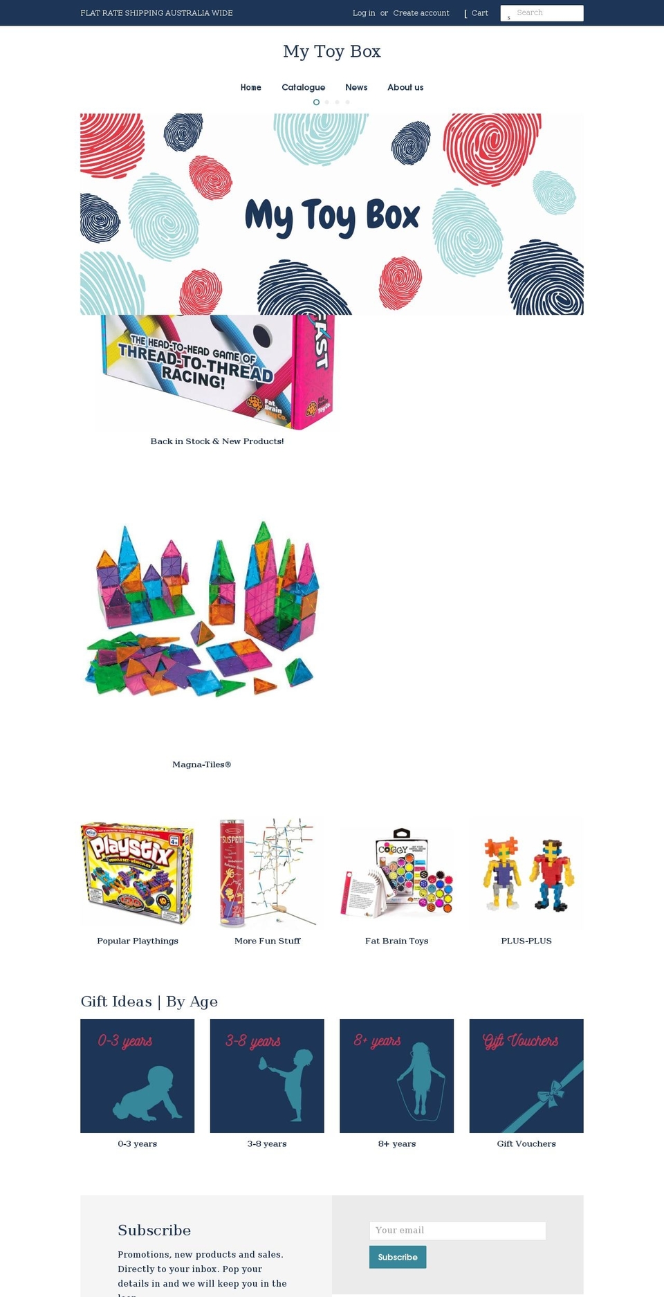 mytoybox.com.au shopify website screenshot