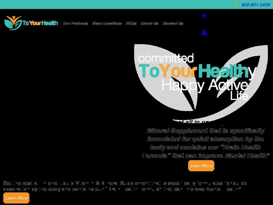 mytoyourhealth.com shopify website screenshot