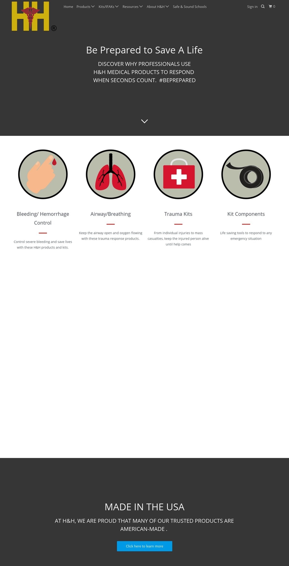 mytraumakit.com — Shopify storefront screenshot
